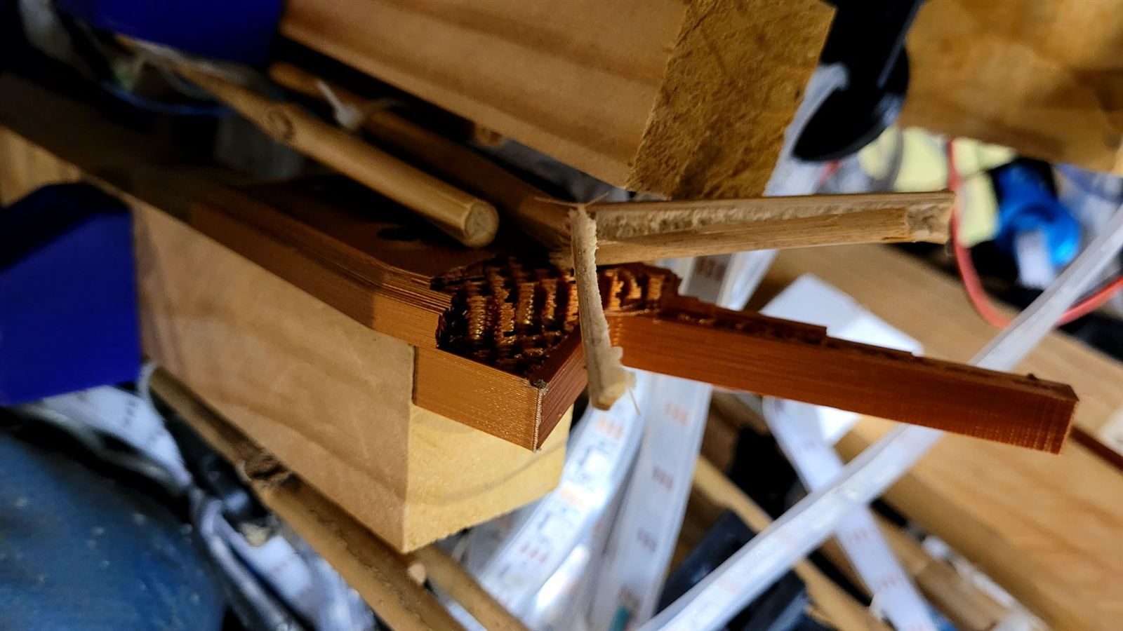 Other half of the snapped bracket