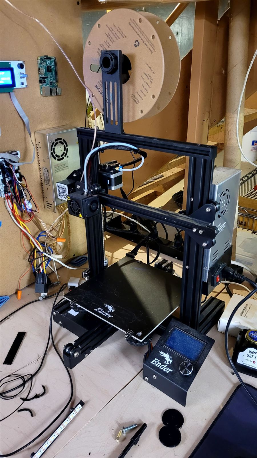 Ender 3 printer printing lightshow parts